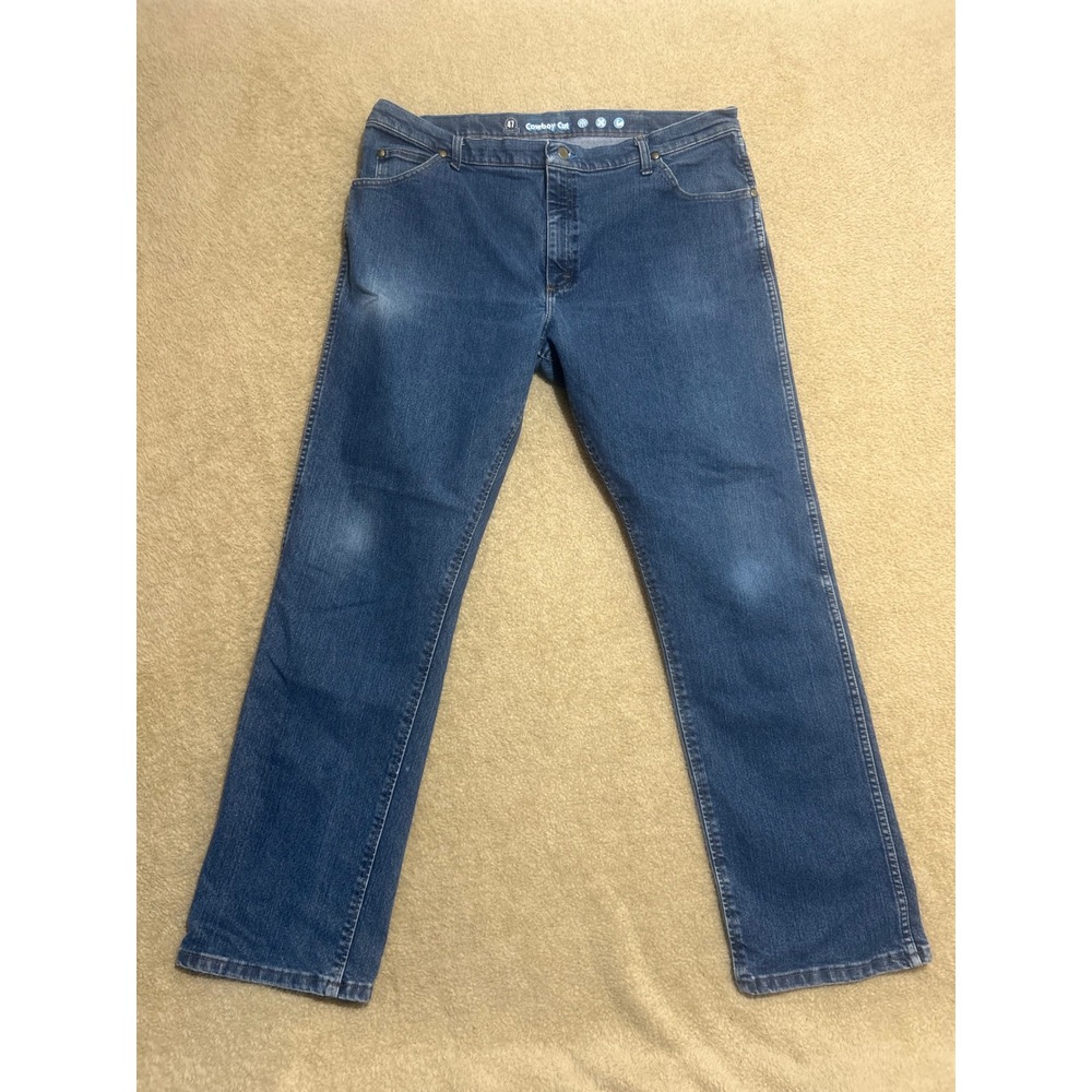 Wrangler Cowboy Cut Regular Fit Blue Denim Jeans‎ Men's Size 40x32
